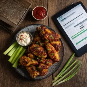 air fryer keto wings nutritional facts