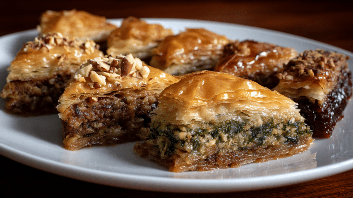 Baklava variations from Turkey, Greece, and USA