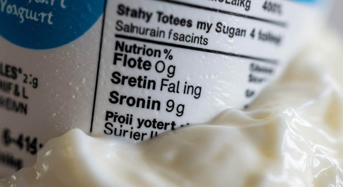 Greek yogurt nutrition label high in protein