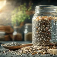 Bariatric seed tonic for weight loss with chia, flaxseed, cumin, and fenugreek