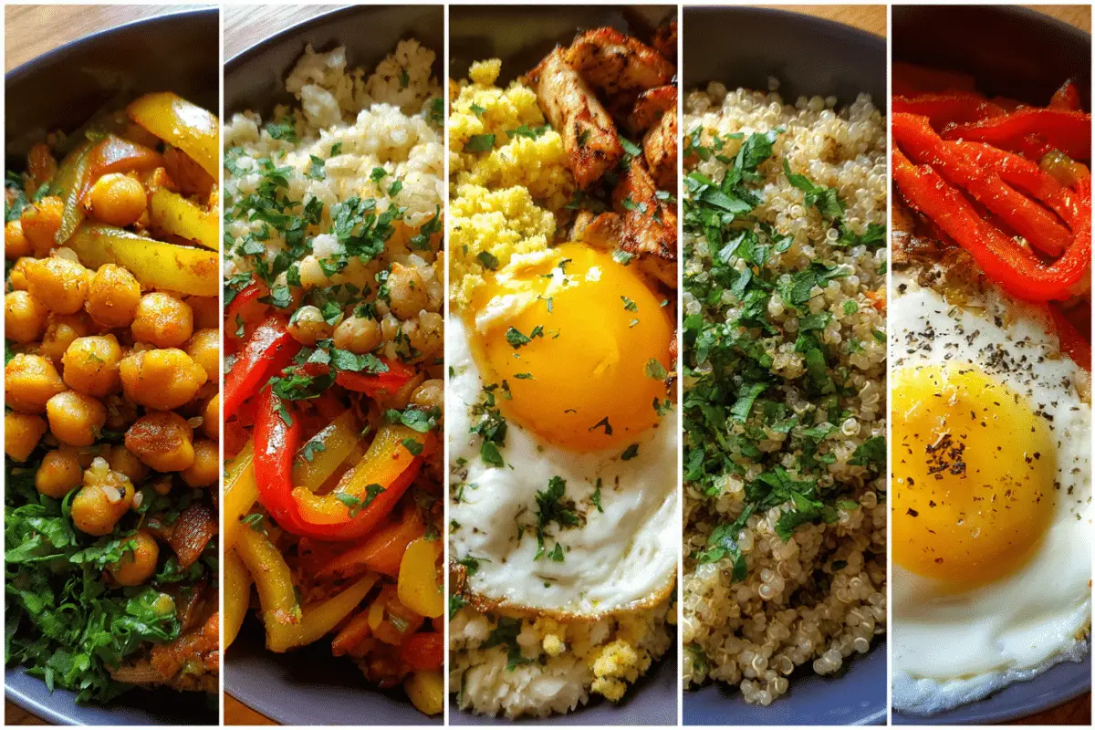 Custom Chicken Fajita Bowl Variations