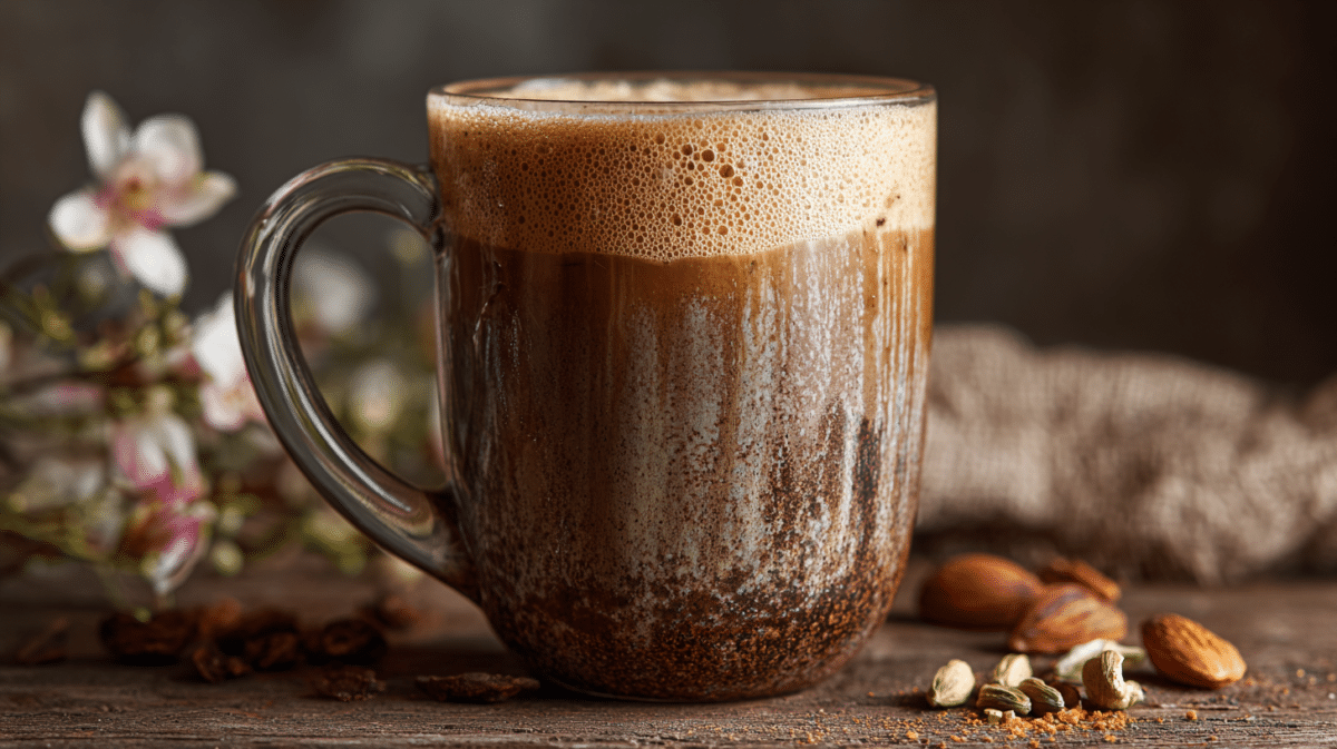keto mushroom coffee with healthy fats