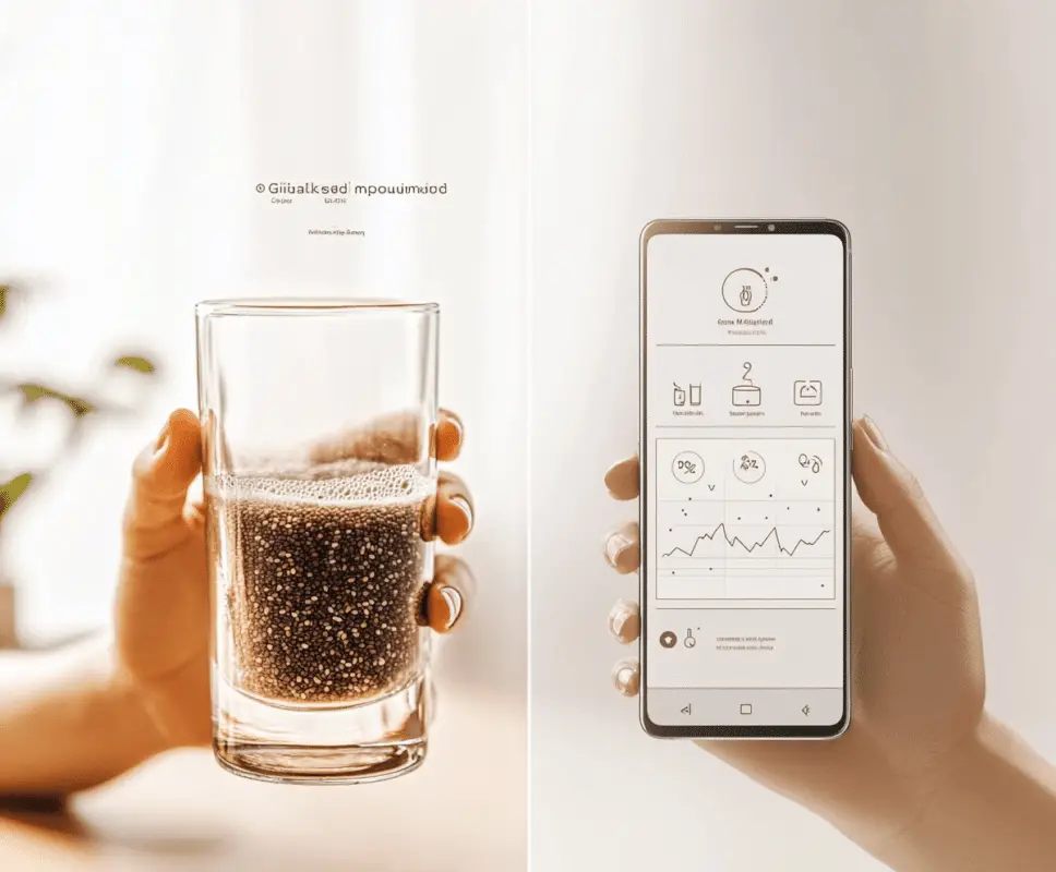 Natural Mounjaro drink compared with blood sugar stability chart