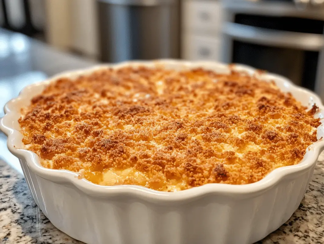 golden-baked Neiman Marcus chicken casserole with buttery Ritz topping