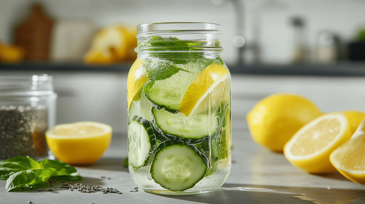 cucumber mint detox water natural zepbound recipe